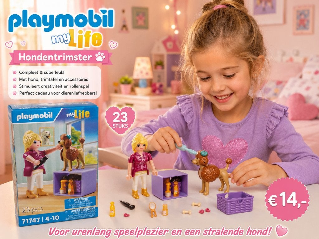 Playmobil My Life Hondentrimster, Nieuw, Figuren, Overige series, Complete set