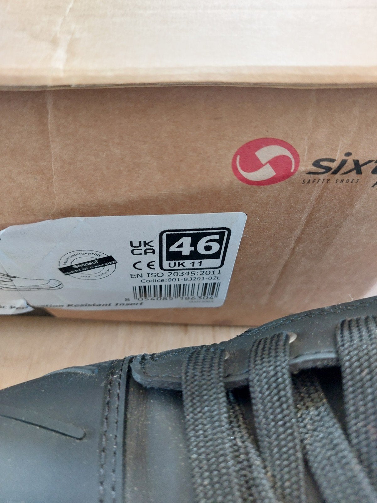 Sixton Peak Lugano S3 veiligheidsschoenen, maat 46, Ophalen of Verzenden, Nieuw
