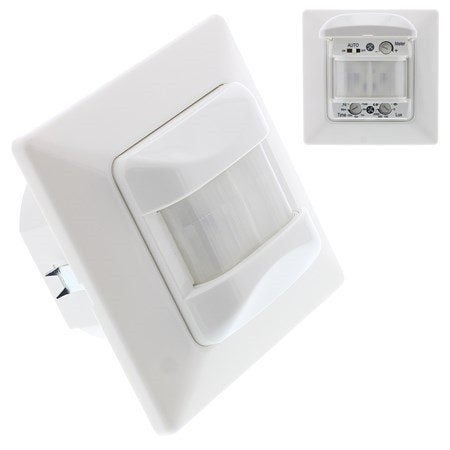 Bewegingsmelder wand inbouw 5-100W 8m IB-PIR-W/LED, Verzenden, Nieuw