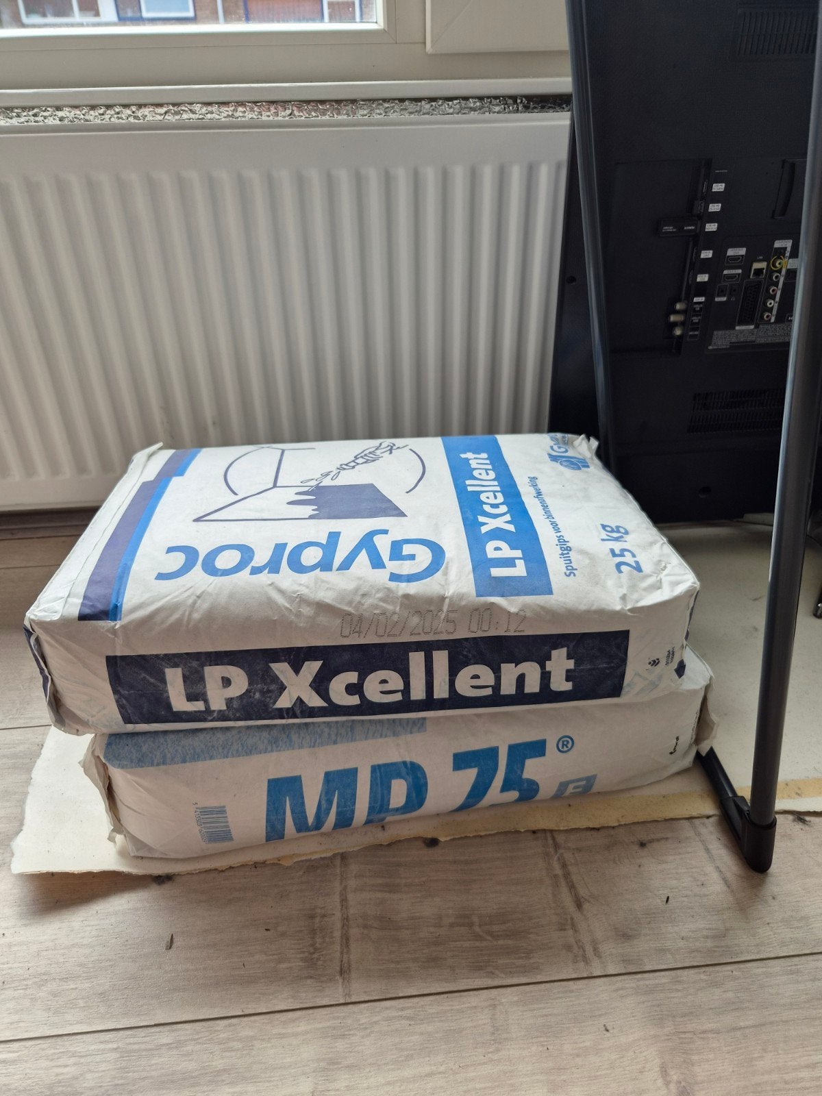 2 zakken Stuc Knauf MP 75 en Gyproc, Ophalen, Nieuw