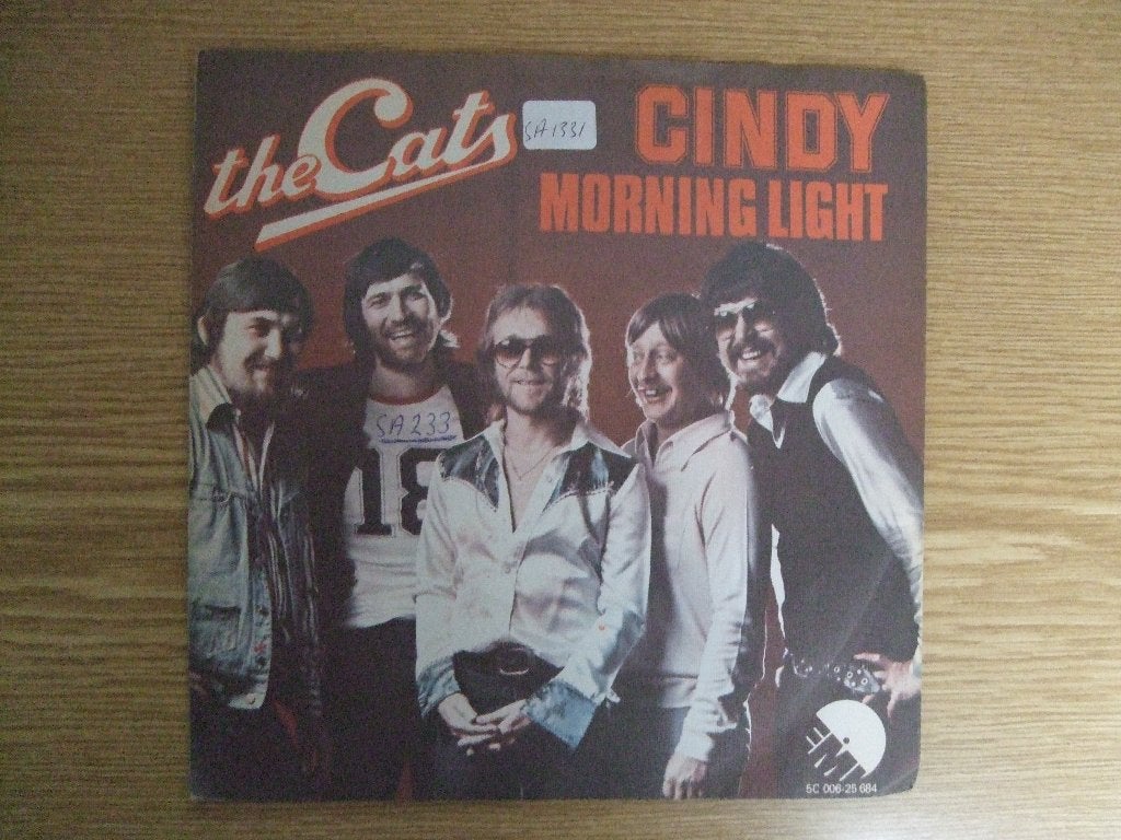 THE CATS      CINDY / MORNING LIGHT, 7 inch, Ophalen of Verzenden, Zo goed als nieuw, Pop