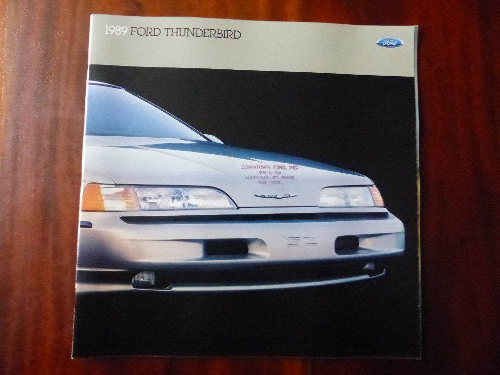 Ford Thunderbird 1989 brochure USA, Verzenden, Zo goed als nieuw, Ford