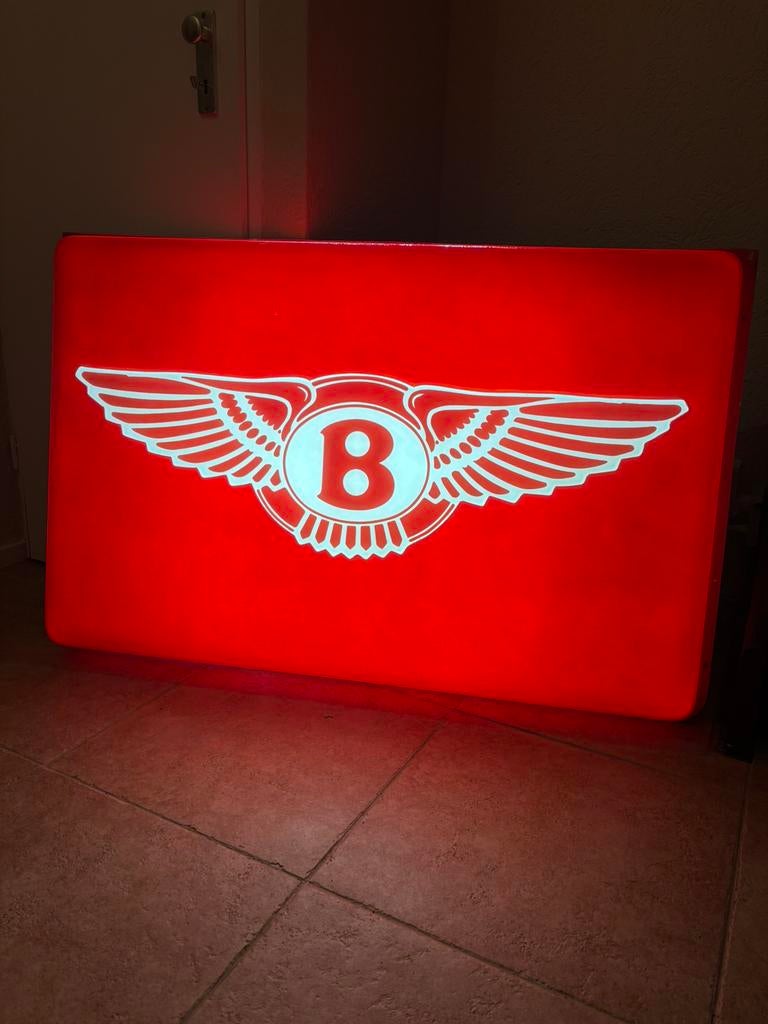 Bentley dealer licht reclame groot, Ophalen of Verzenden
