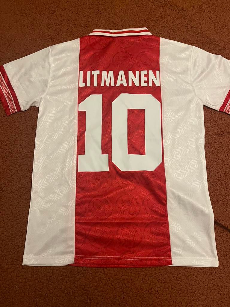 Litmanen ajax retro voetbalshirt maat M, Verzamelen, Sportartikelen en Voetbal, Ophalen of Verzenden, Zo goed als nieuw, Ajax