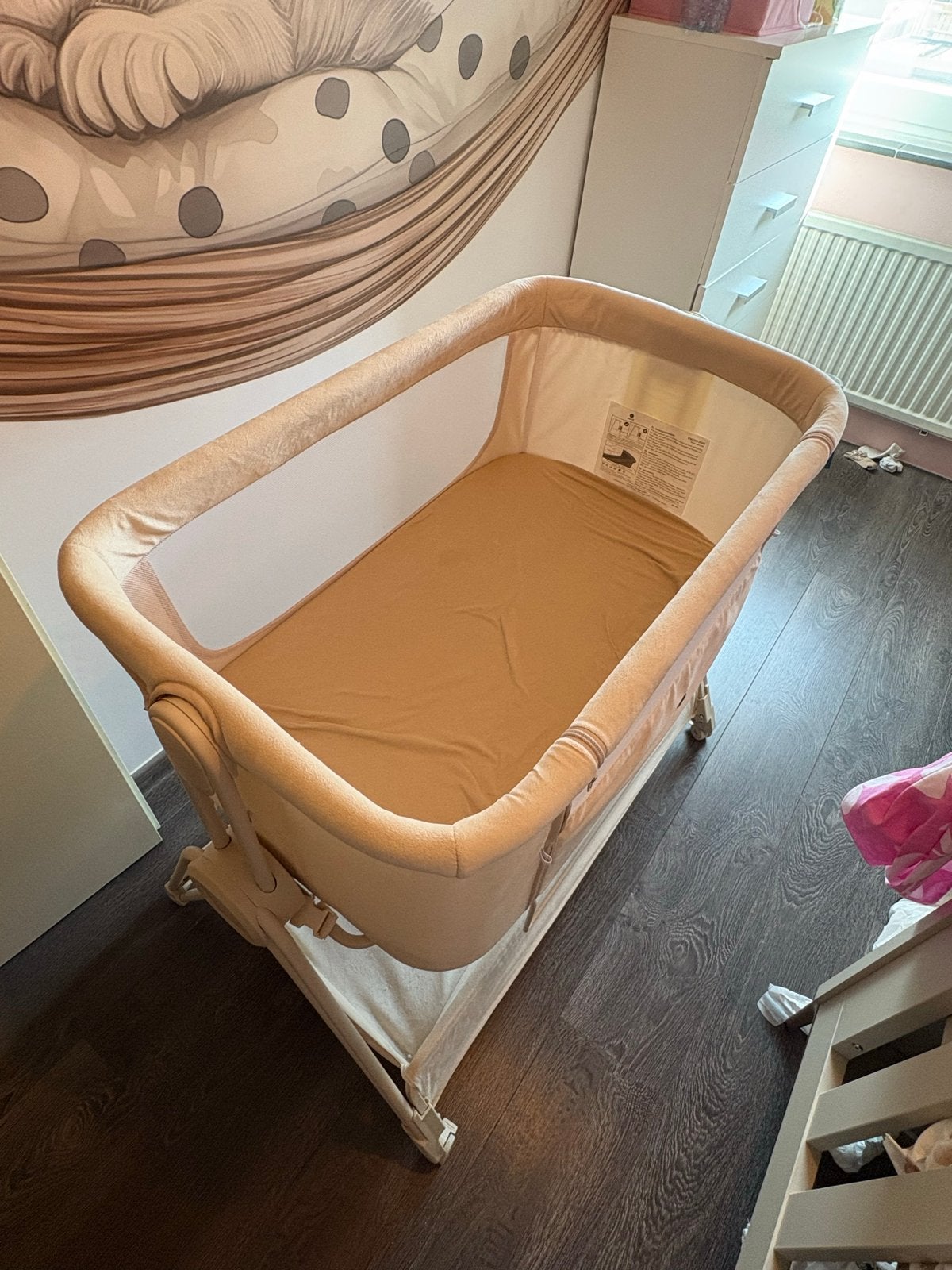 Puck co-sleeper Claire inclusief matrasje, Ophalen, Zo goed als nieuw, Wieg