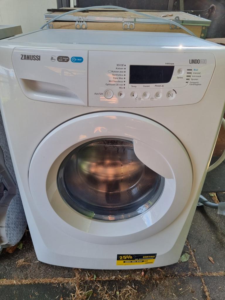 Gebruikte Zanussi Lindo 500 Wasmachine - 8kg, 1400 toeren, Witgoed en Apparatuur, Wasmachines, Gebruikt, Voorlader, 8 tot 10 kg