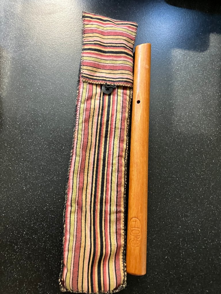 Choroi fluit met originele opberghoes soort Mexicaanse fluit, Ophalen of Verzenden, Gebruikt, Overige typen, Met koffer, hoes of etui