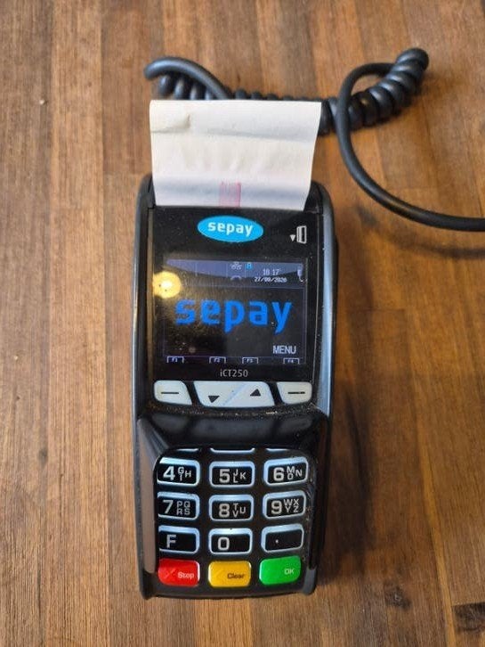Sepay ICT250 Betaalautomaat met Oplader, Ophalen of Verzenden