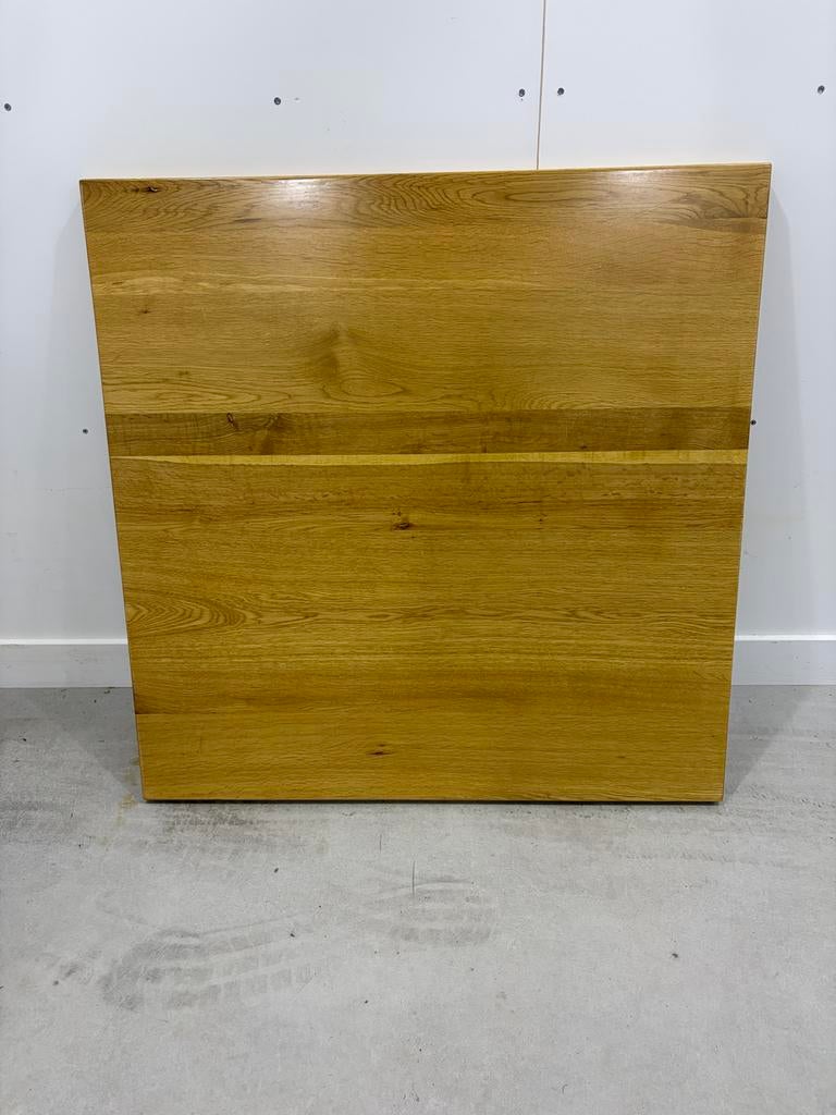 Massief eiken tafelblad 80x80, Ophalen, Gebruikt, Hout