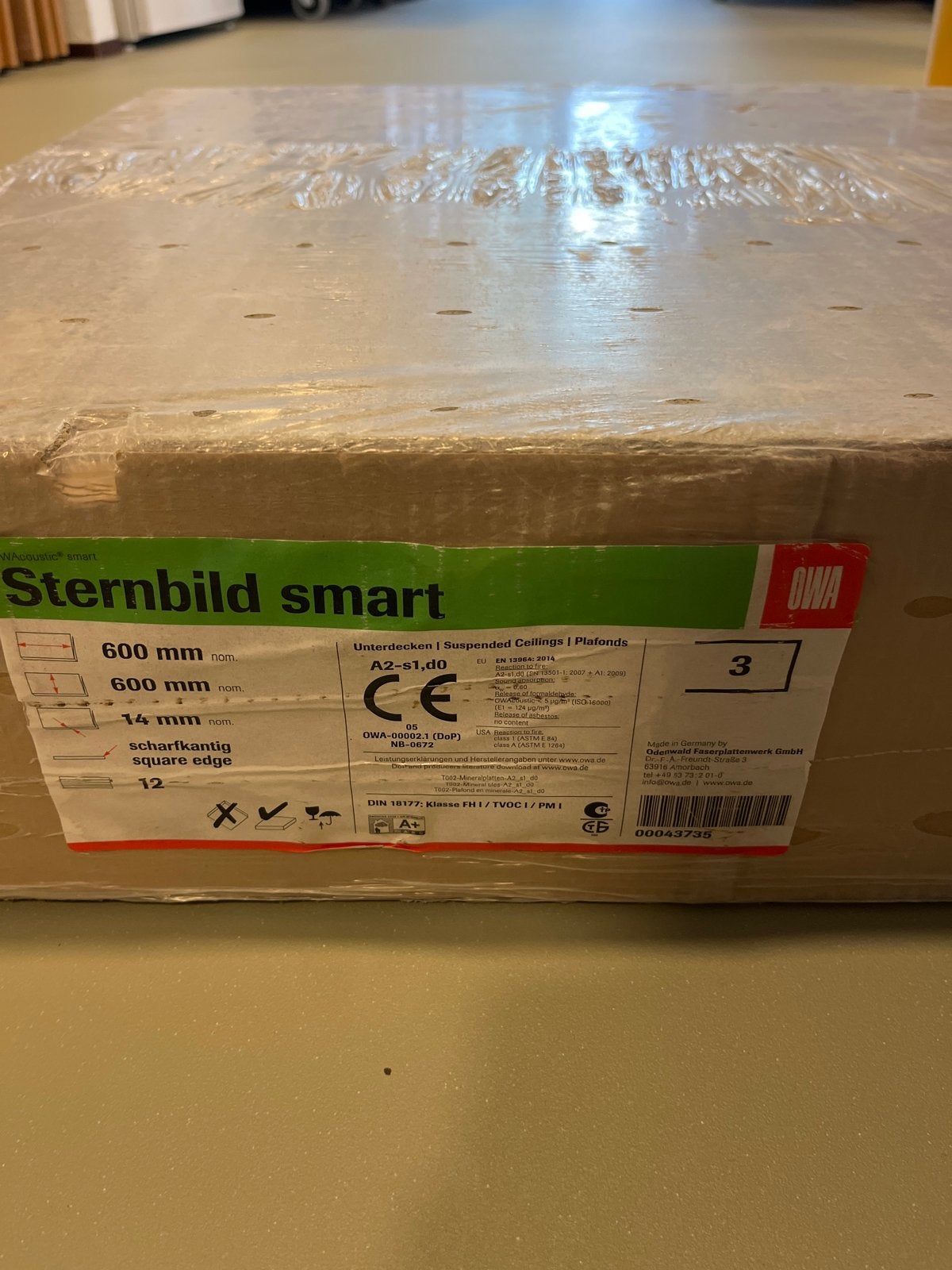OWA Sternbild Smart Plafondplaten 600x600x14mm, Ophalen, Nieuw, Overige materialen, Minder dan 20 mm