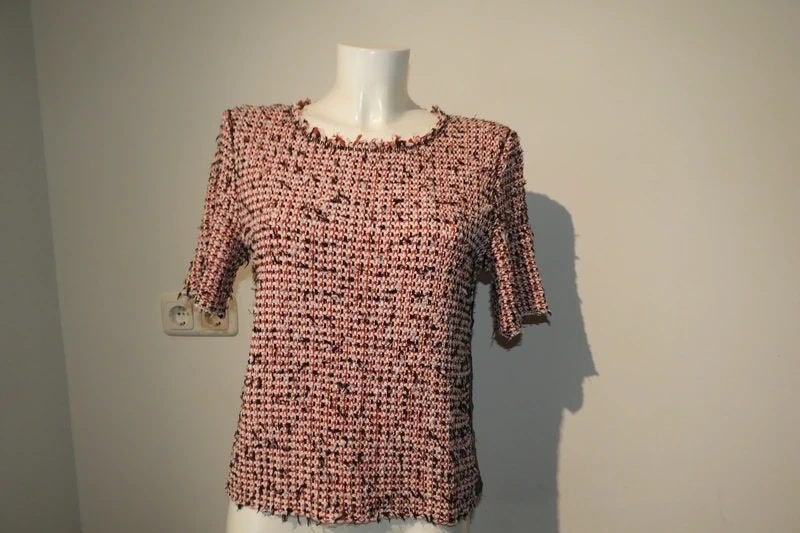 Marccain truitje soort boucle look multi color N2/S, Maat 38/40 (M), Zo goed als nieuw, Korte mouw, Marccain