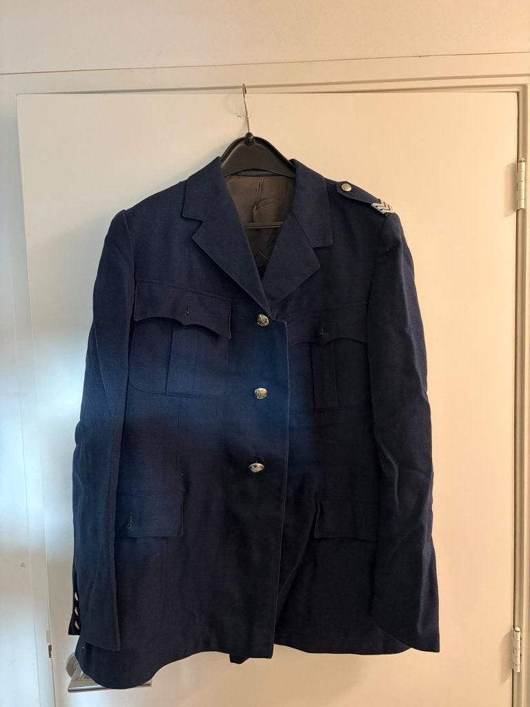 vintage luchtmacht uniform jas maat 50, Verzamelen, Ophalen, Luchtmacht, Nederland, Kleding of Schoenen
