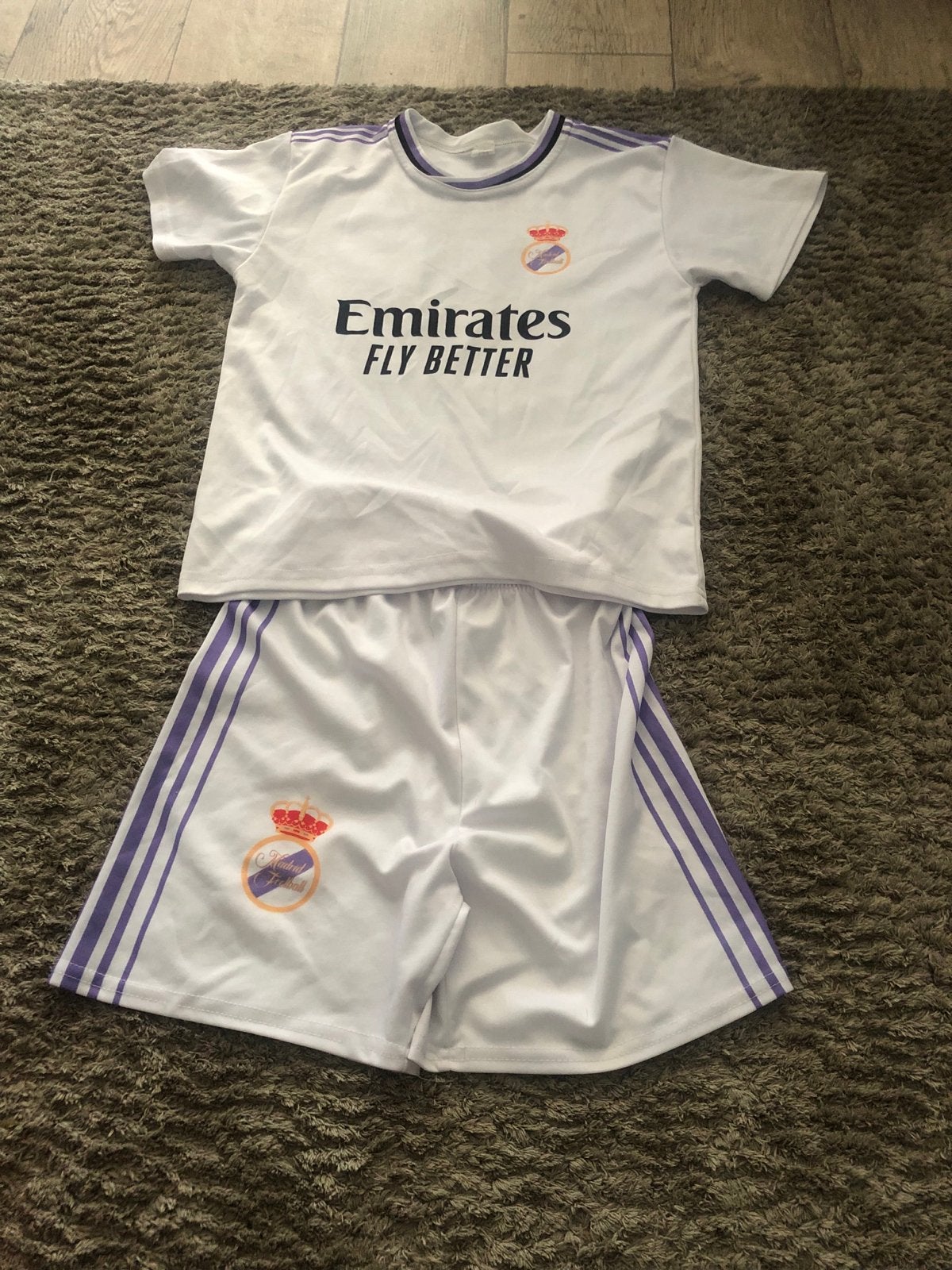 Real Madrid Thuisshirt Set Benzema #9 Kids, Ophalen of Verzenden, Zo goed als nieuw, Jongen