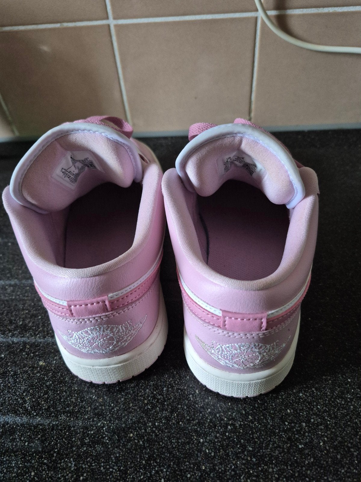 Nike Air Jordan 1 Low Roze/Wit - Maat 40, Nike Air Jordan, Ophalen of Verzenden, Sneakers of Gympen, Roze