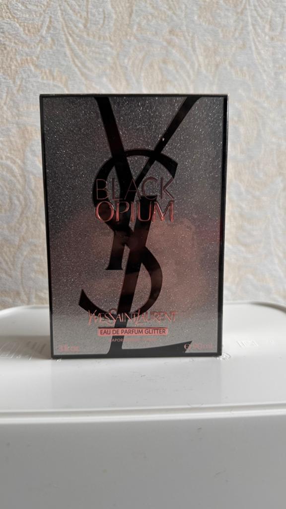 YSL Black Opium EDP Glitter 90ml - Nieuw in verpakking, Ophalen of Verzenden, Nieuw