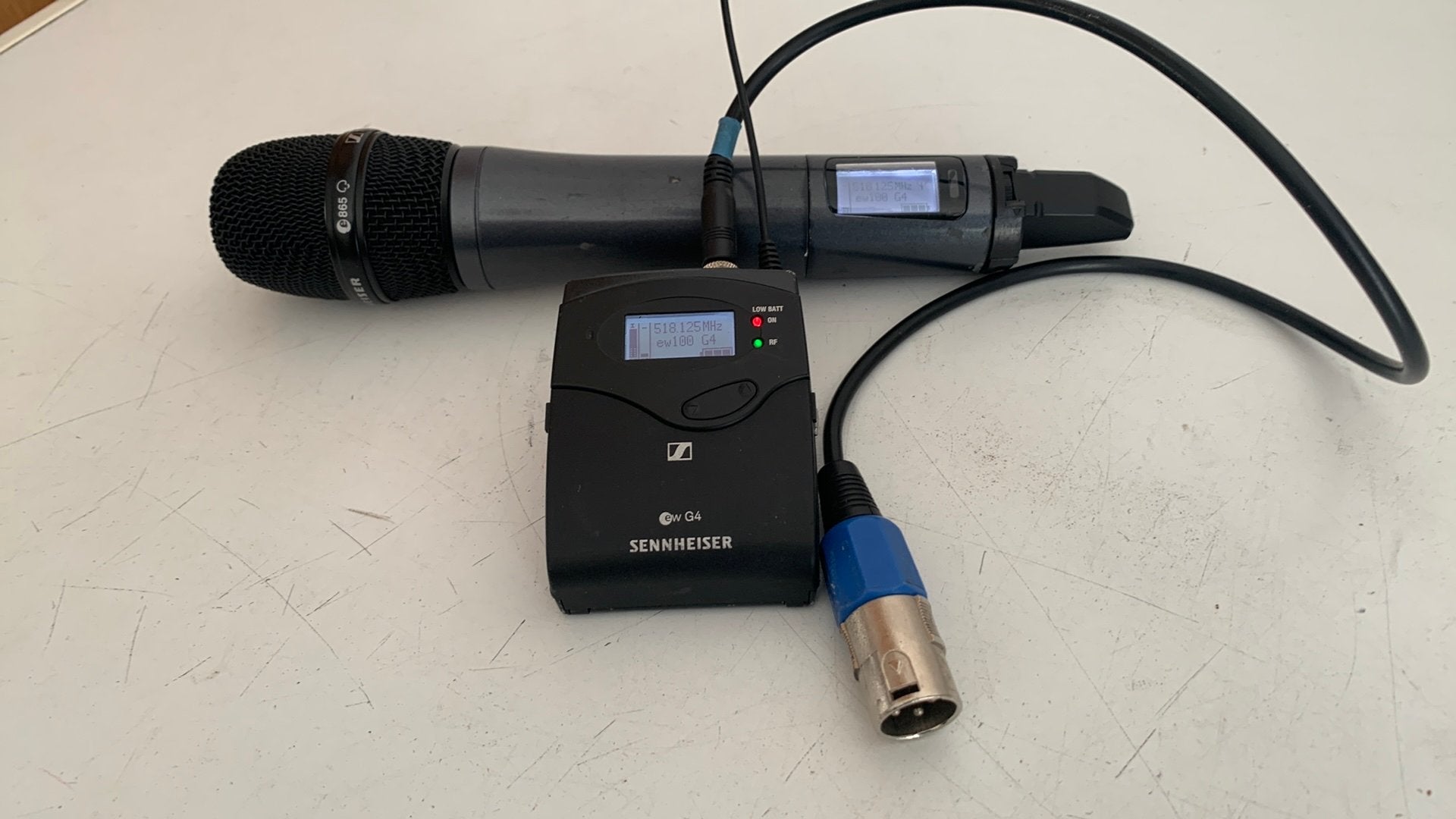 Sennheiser 100 G4 sets, Ophalen of Verzenden, Gebruikt, Zangmicrofoon