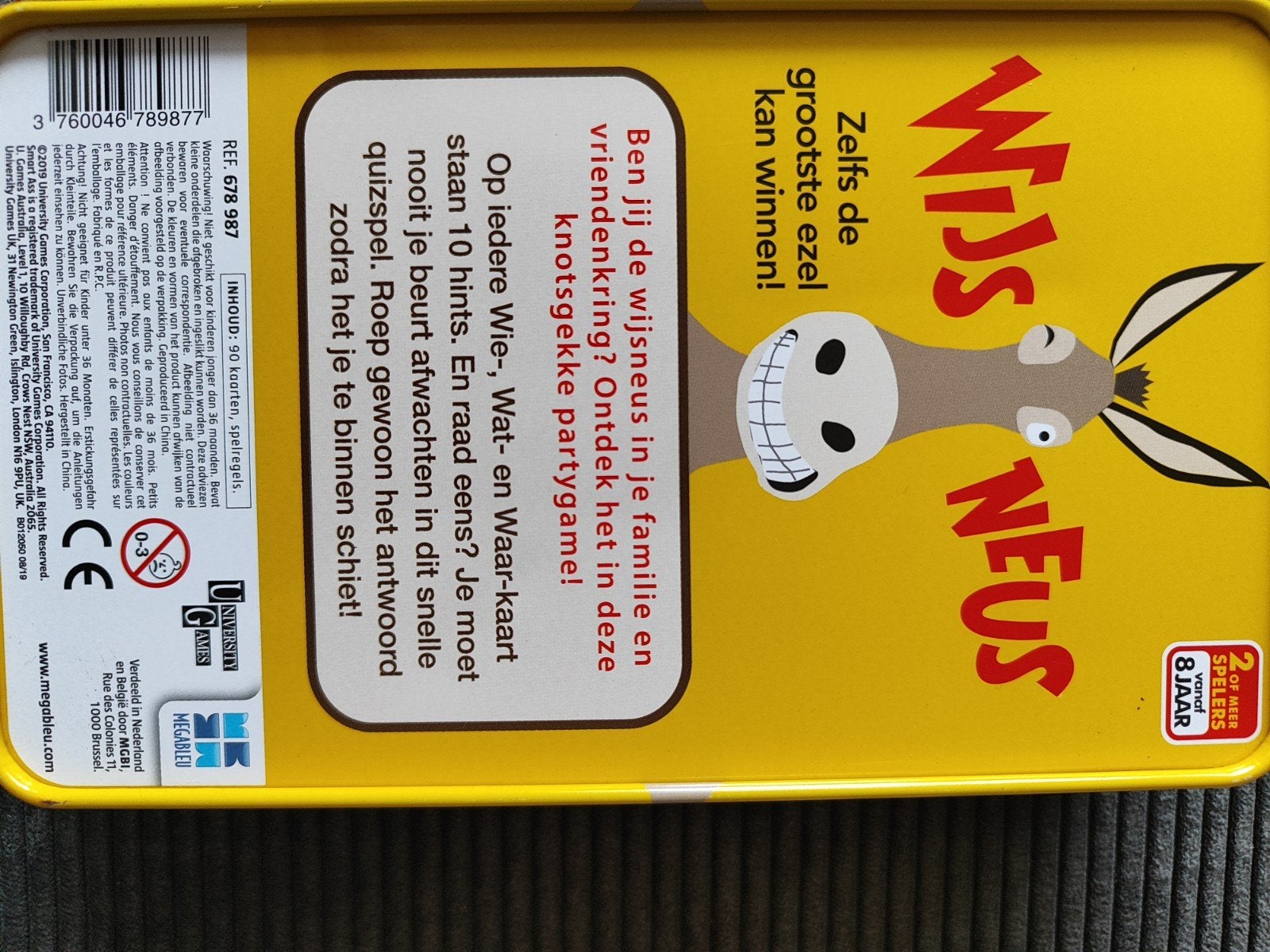 Wijsneus,in blik, Vijf spelers of meer, Ophalen of Verzenden, Zo goed als nieuw