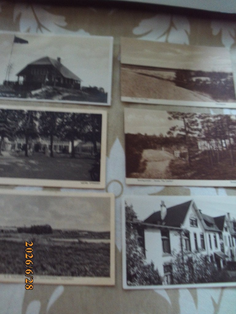 Nunspeet 5x Camping De Pol Ittmann Moria Vierhouten Mosterd, Ophalen of Verzenden, 1940 tot 1960, Ongelopen, Gelderland