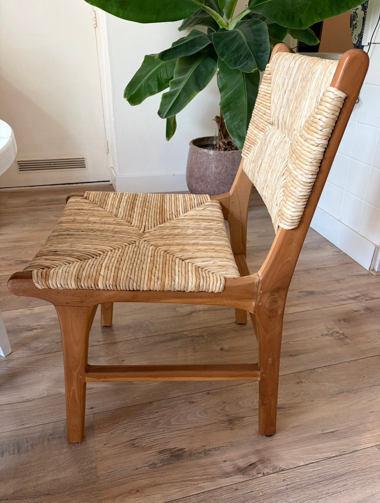 4 x Eetkamerstoel Loods 5, Huis en Inrichting, Stoelen, Ophalen, Bruin, Hout, Zo goed als nieuw