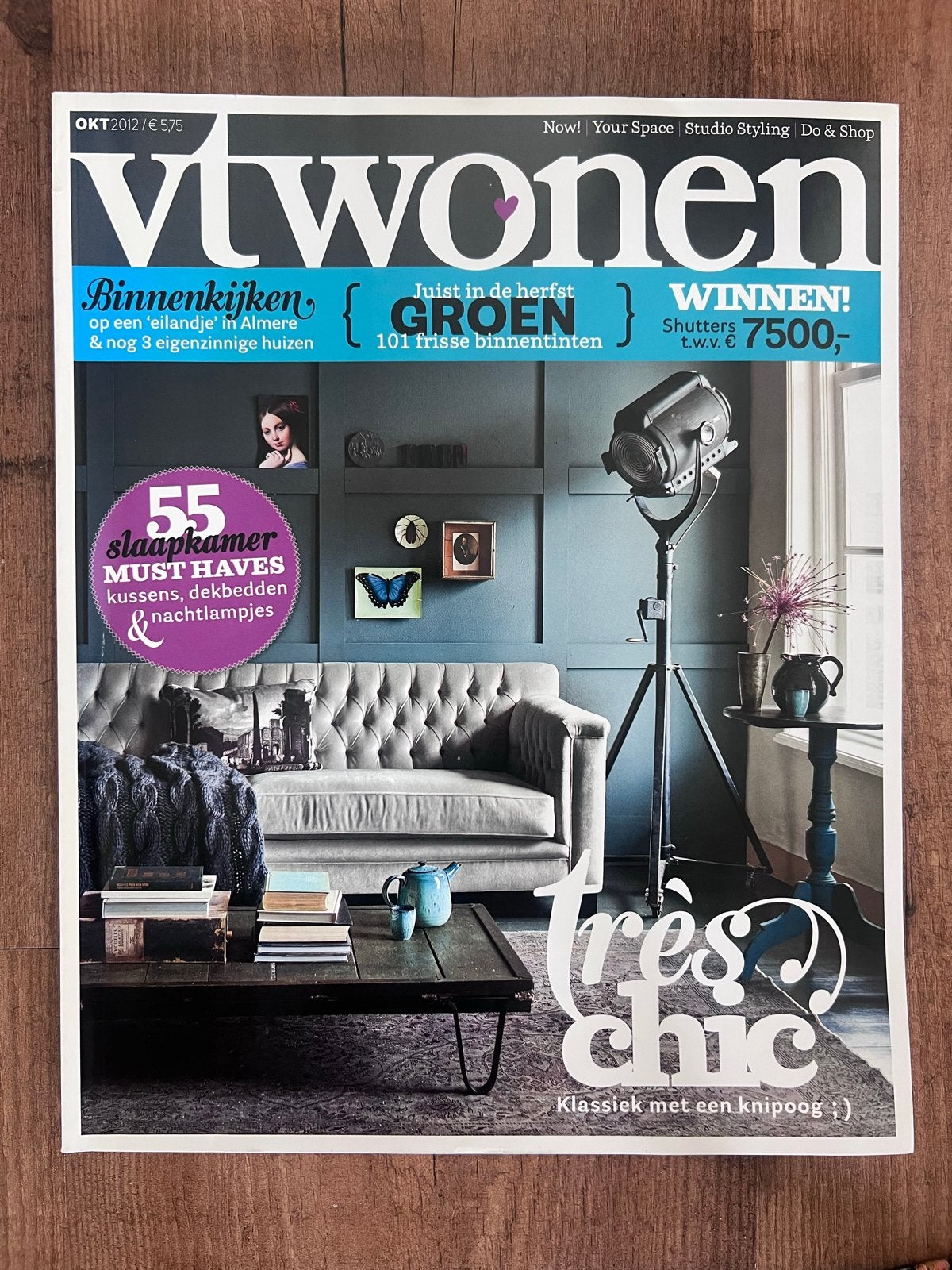 VT Wonen Magazine - Oktober 2012 - Très chic, Ophalen of Verzenden, Zo goed als nieuw, Overige typen
