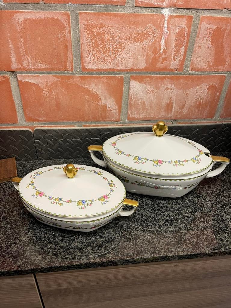 Vintage TK Thun Porseleinen Terrines uit Notariswoning, Ophalen of Verzenden