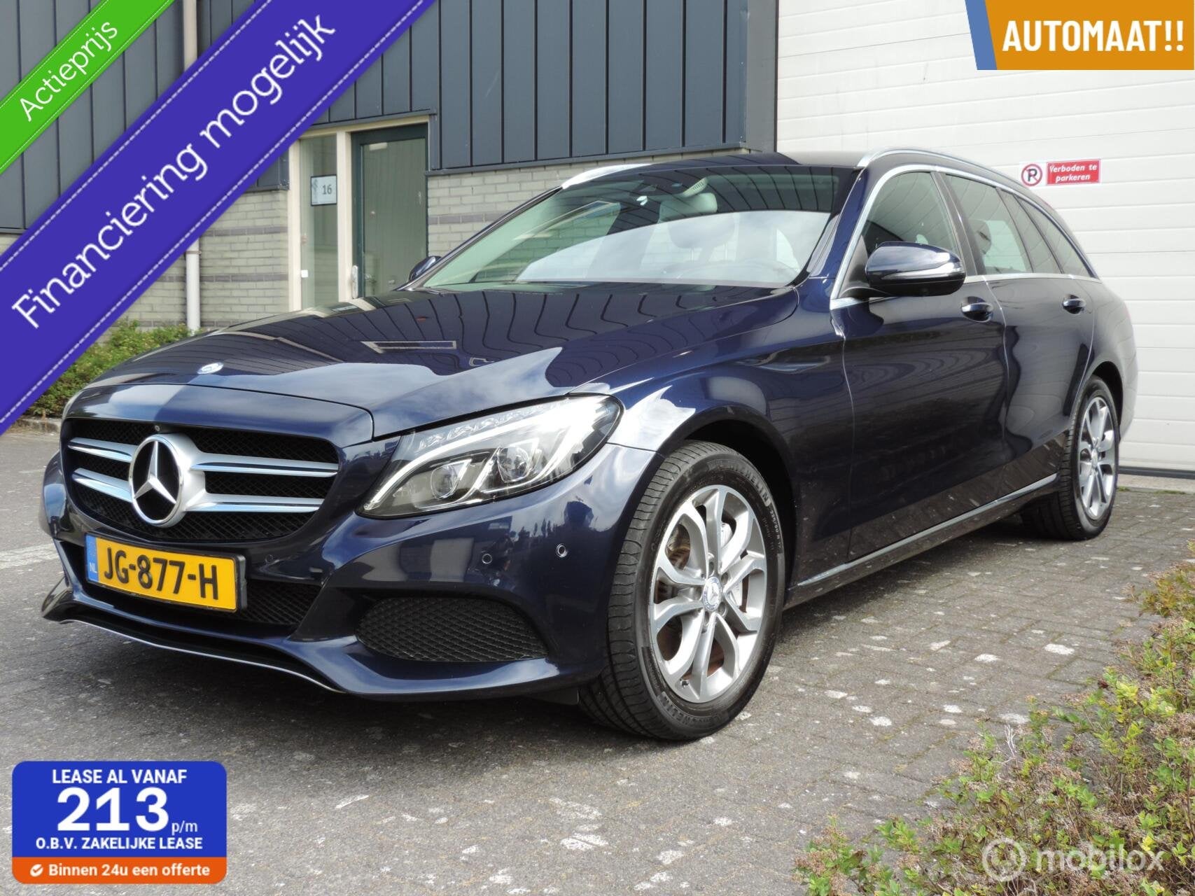 Mercedes C-klasse Estate 350 e Lease Edition Plus Hybride!, Achterwielaandrijving, Gebruikt, Euro 6, Blauw