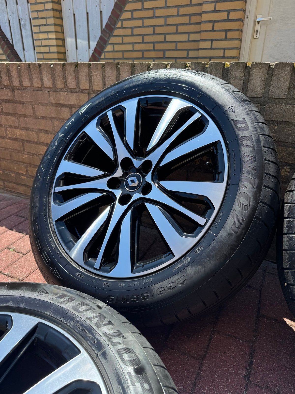 19 inch originele Renault Espace 5 velgen met Dunlop banden, Gebruikt, Banden en Velgen, 235 mm, Personenwagen