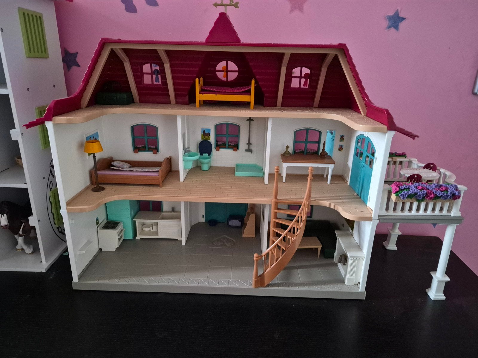 Schleich Horse Club Lakeside Landhuis, Ophalen of Verzenden, Zo goed als nieuw, Poppenhuis