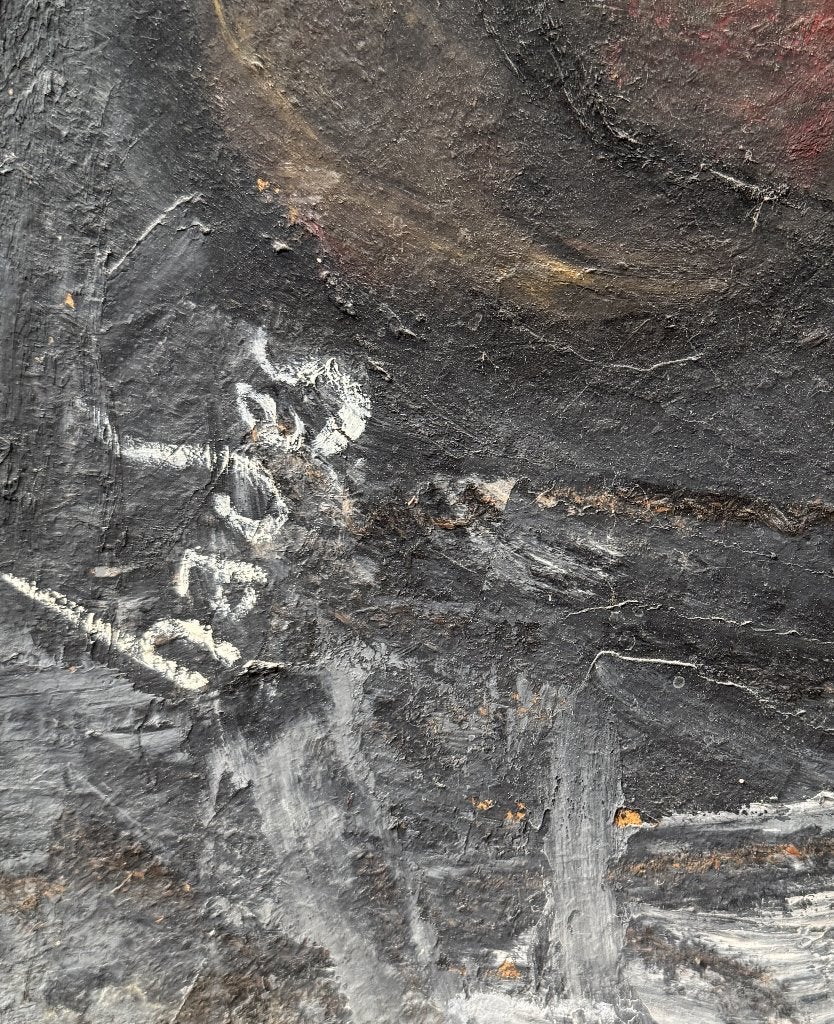660. Gemengde techniek, Hades – abstract, 20e eeuw, Antiek en Kunst, Ophalen