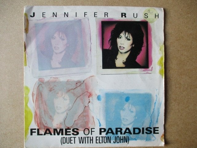 s3997 jennifer rush - flames of paradise, Ophalen, Gebruikt, 7 inch, Overige genres