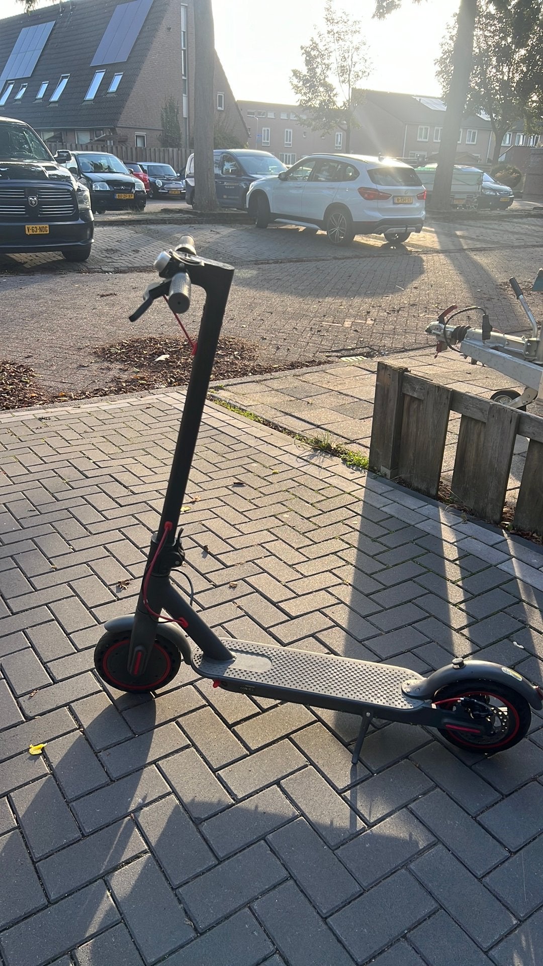 Elektrische step, grijs ongeveer 1 meter lang doet het niet, Fietsen en Brommers, Ophalen of Verzenden, Zo goed als nieuw, Gewone step