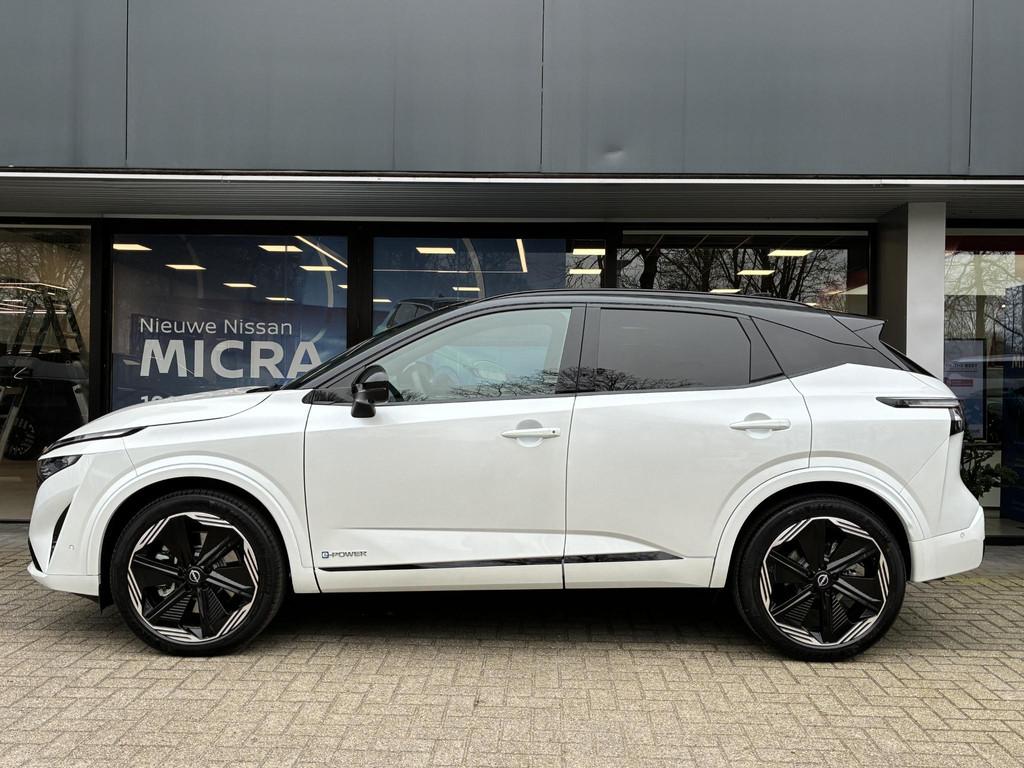 Nissan Qashqai 1.5 e-Power N-Design DEMO Auto | Verwarmbare, Auto's, Nissan, 1497 cc, 190 pk, Alcantara, Wit