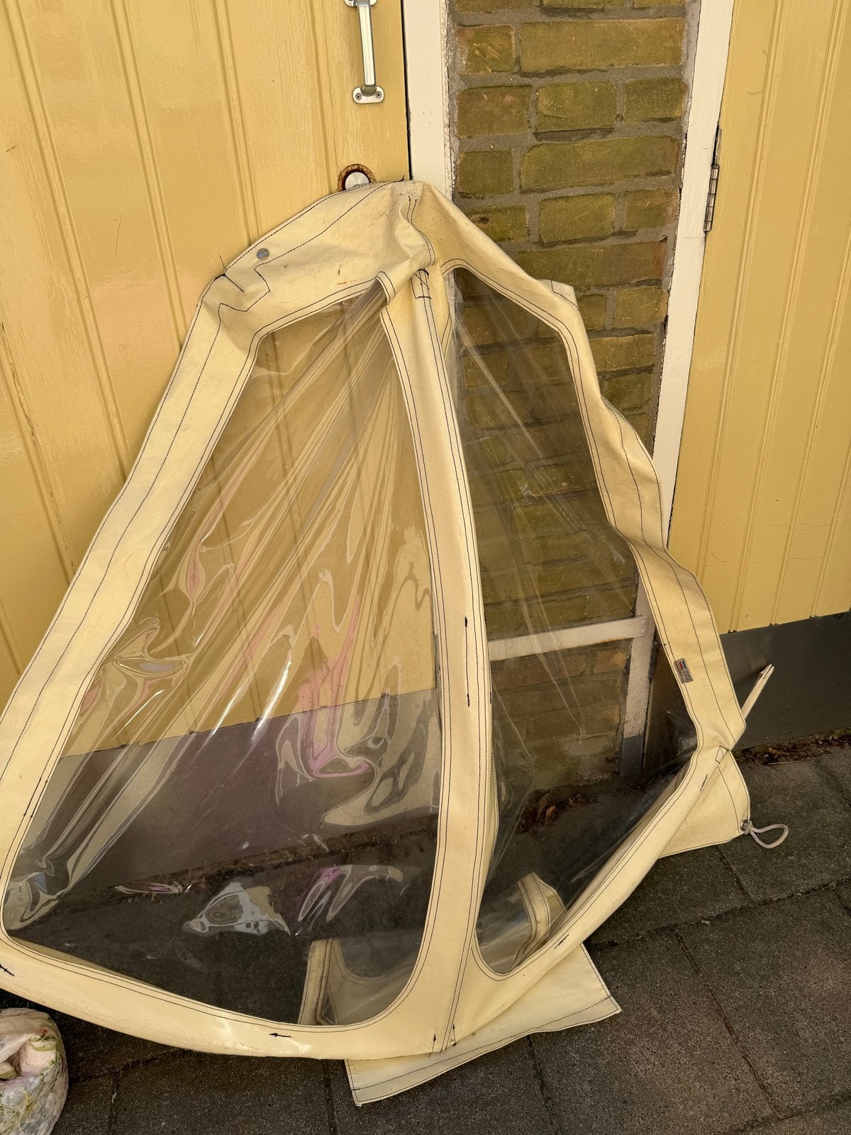 Regenhuif wit Bakfietsnl Cargobike Long, Ophalen, Gebruikt, Overige typen, 80 kg of meer