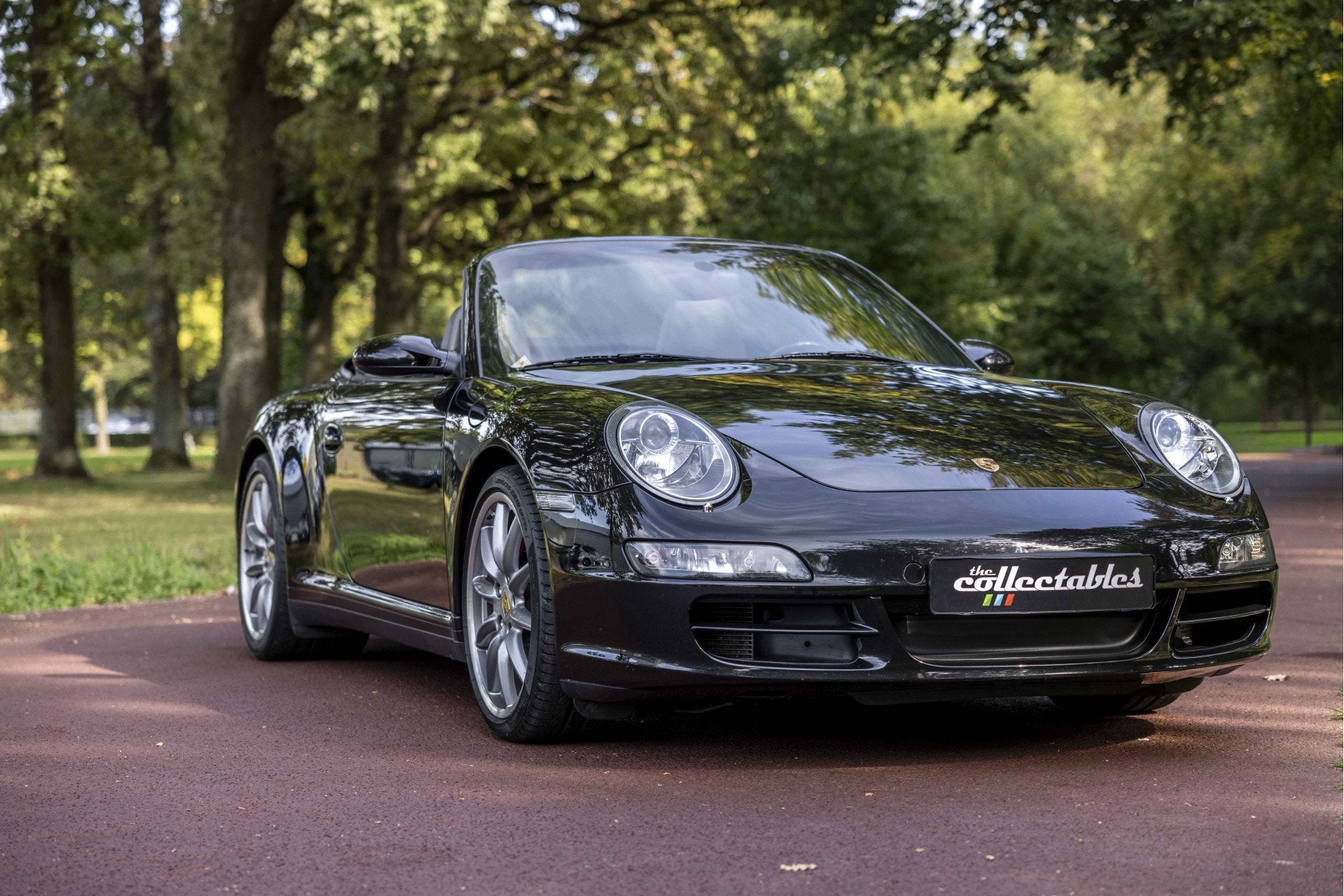Porsche 911 Cabrio 3.8 Carrera 4S (bj 2007), Auto's, Gebruikt, Zwart, Zwart, Handgeschakeld