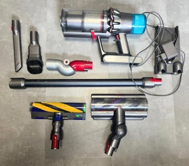 Dyson V15 accu steel stozuiger detect Absolute, Verzenden, ., Inclusief accessoires, Zo goed als nieuw