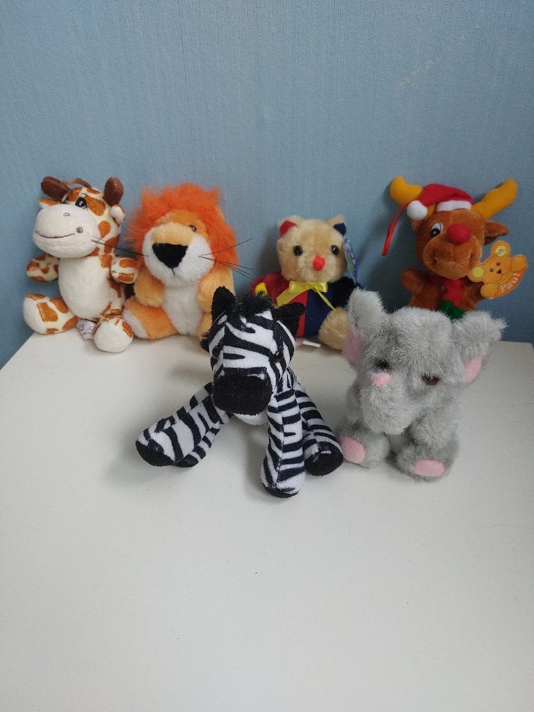 6 nieuwe knuffeltjes, leuk voor de allerkleinsten , lees!, Overige karakters, Overige typen, Nieuw, Ophalen of Verzenden