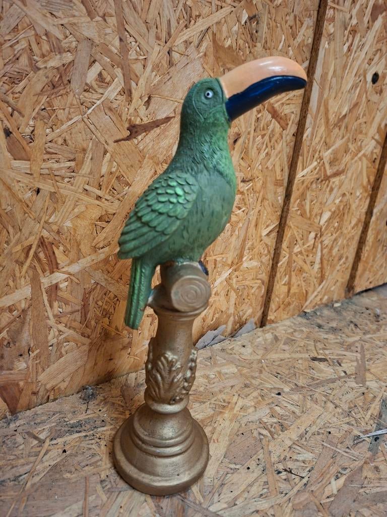 Beeldje vogel toekan, Verzamelen, Beelden en Beeldjes, Ophalen of Verzenden, Zo goed als nieuw, Dier