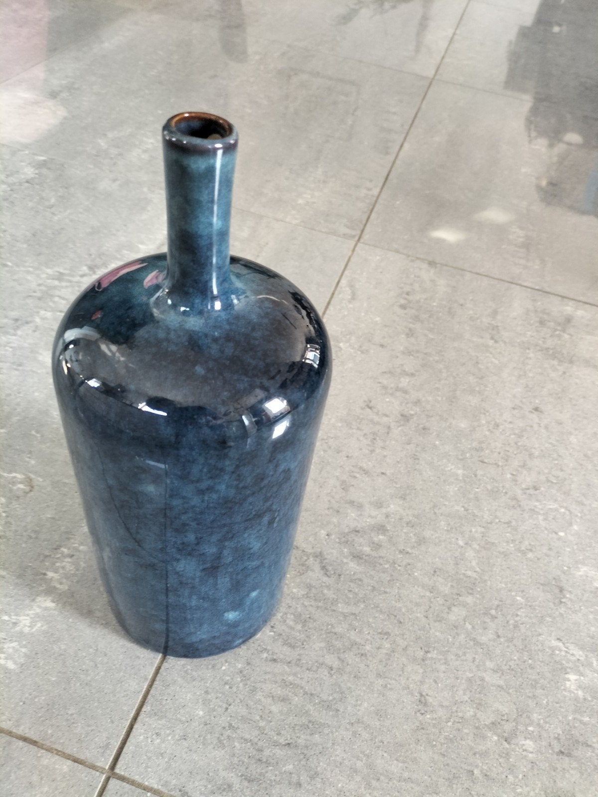 Gratis af te halen: Blauwe keramische vaas, Ophalen