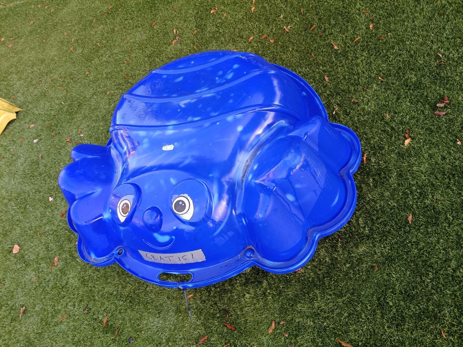 Zandbak schelp blauw, Ophalen, Gebruikt