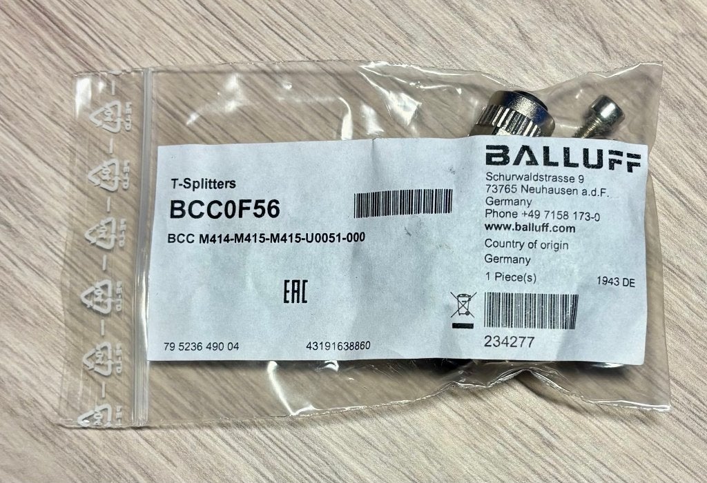 BALLUFF - T-Splitter - BCC0F56 - BCC M414-M415-M415-U0051-00, Ophalen of Verzenden, Nieuw