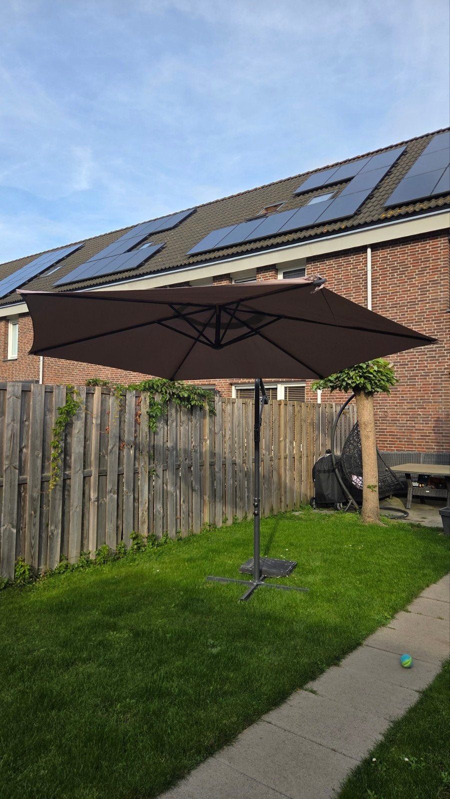 Prima Parasol (Zeskant), Tuin en Terras, Ophalen, Zweefparasol
