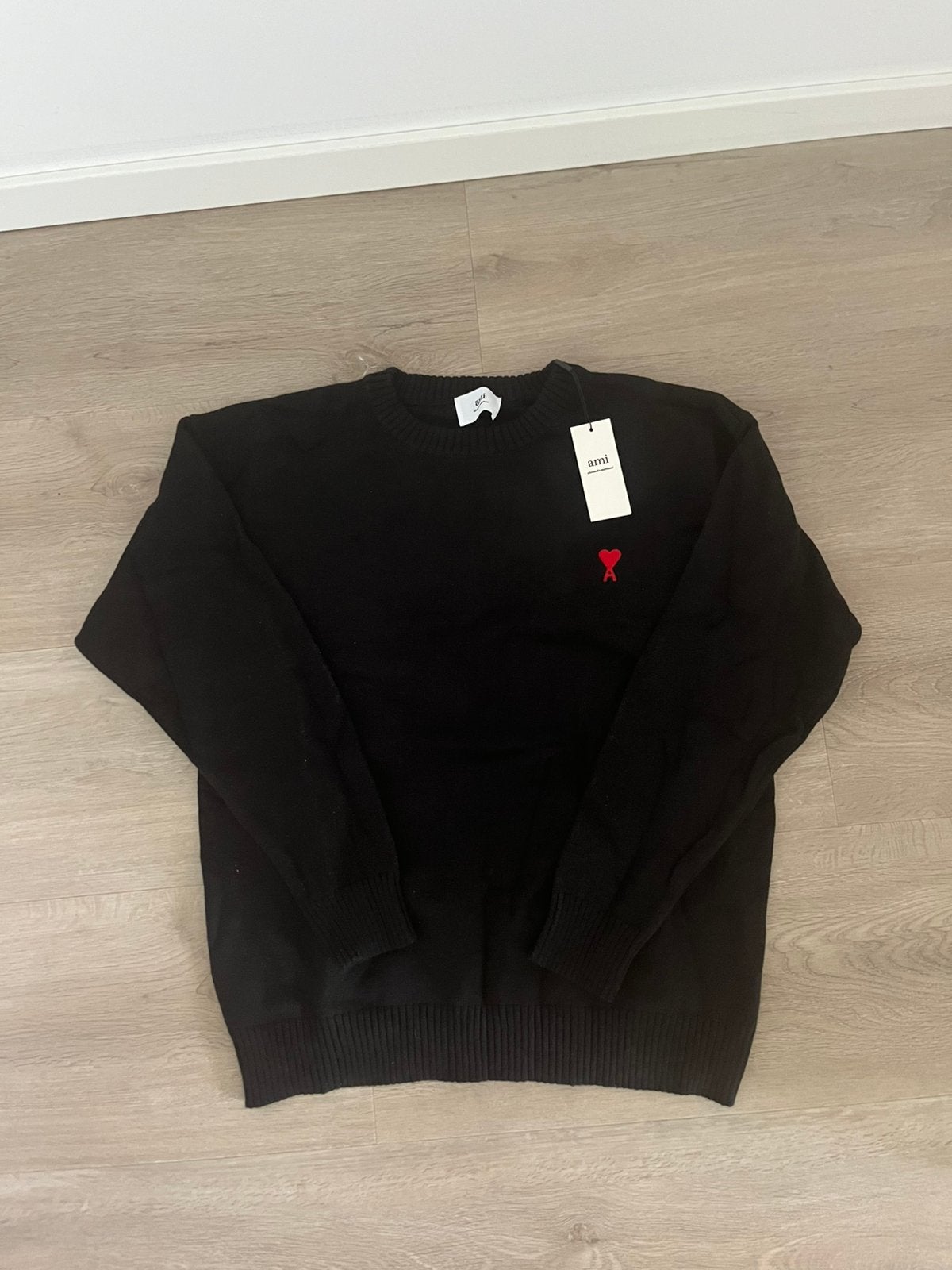 Ami Paris sweater zwart, Kleding | Heren, Truien en Vesten, Ophalen of Verzenden, Nieuw, Maat 48/50 (M), Zwart
