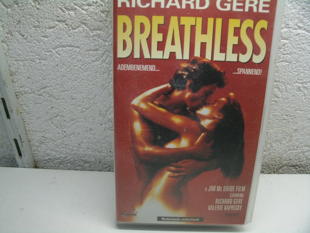 vhs 116b breathless, Cd's en Dvd's, VHS | Film, Alle leeftijden, Ophalen of Verzenden, Zo goed als nieuw, Actie en Avontuur