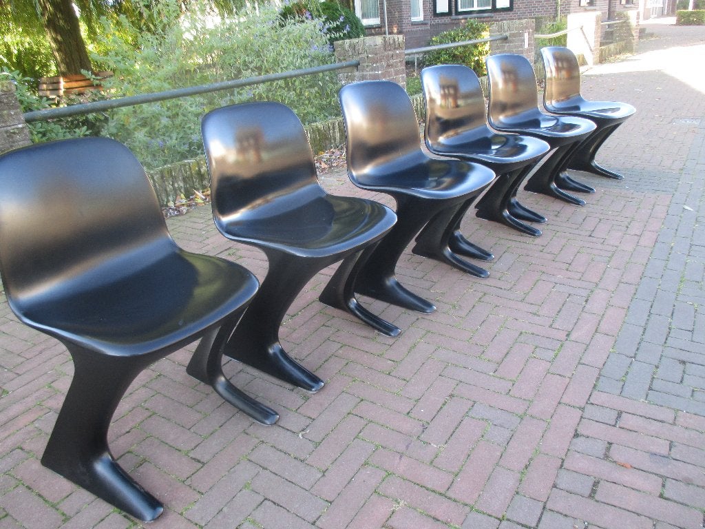 Kangaroo Chair Ernst Moeckl jaren 70 design Horn Germany, Ophalen, Kunststof, Gebruikt, Zwart