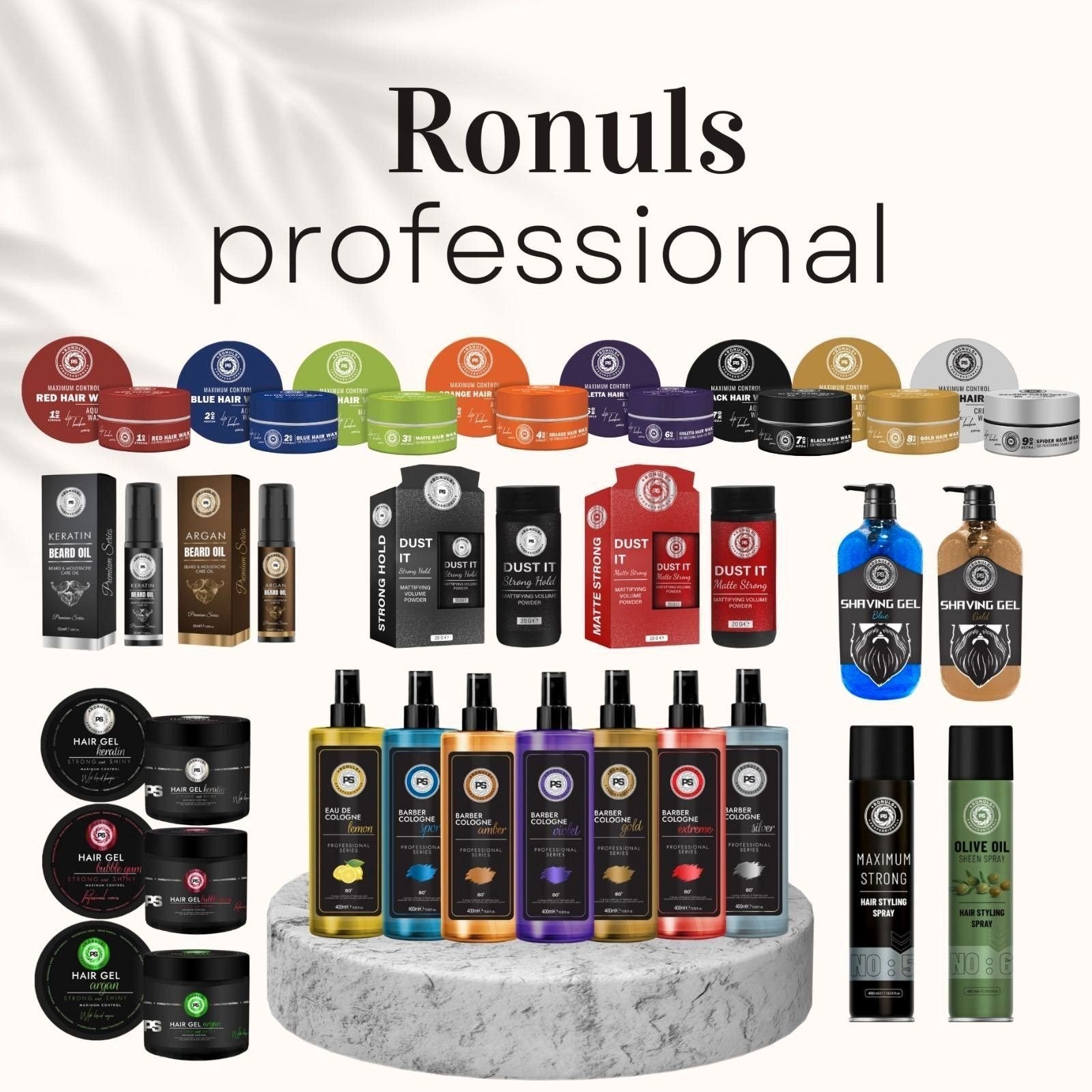 Ronuls Professional Haarverzorging & Baardolie Producten, Ophalen of Verzenden, Nieuw