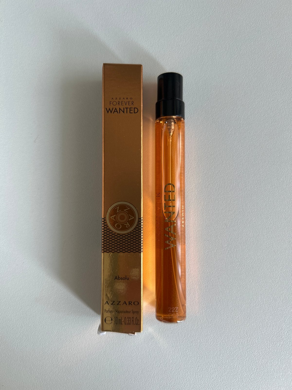 Azzaro Forever Wanted Absolu Parfum Tasverstuiver 10 ml, Ophalen of Verzenden, Nieuw, Miniatuur, Gevuld