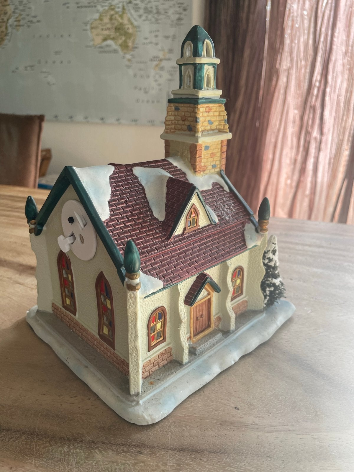 Kerk in kerstsfeer, Ophalen
