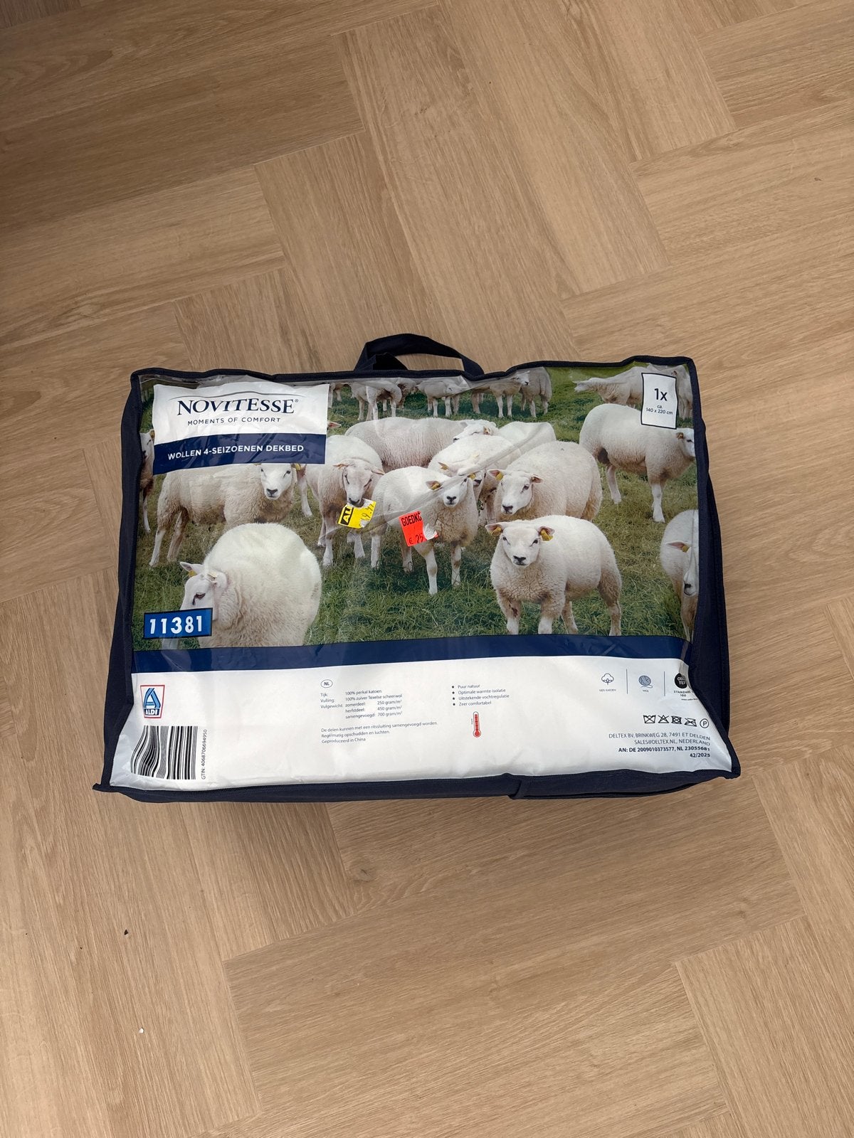 Novitesse Wollen 4-Seizoenen Dekbed - Nieuw in verpakking, Ophalen, Eenpersoons, Wit, Deken of Dekbed