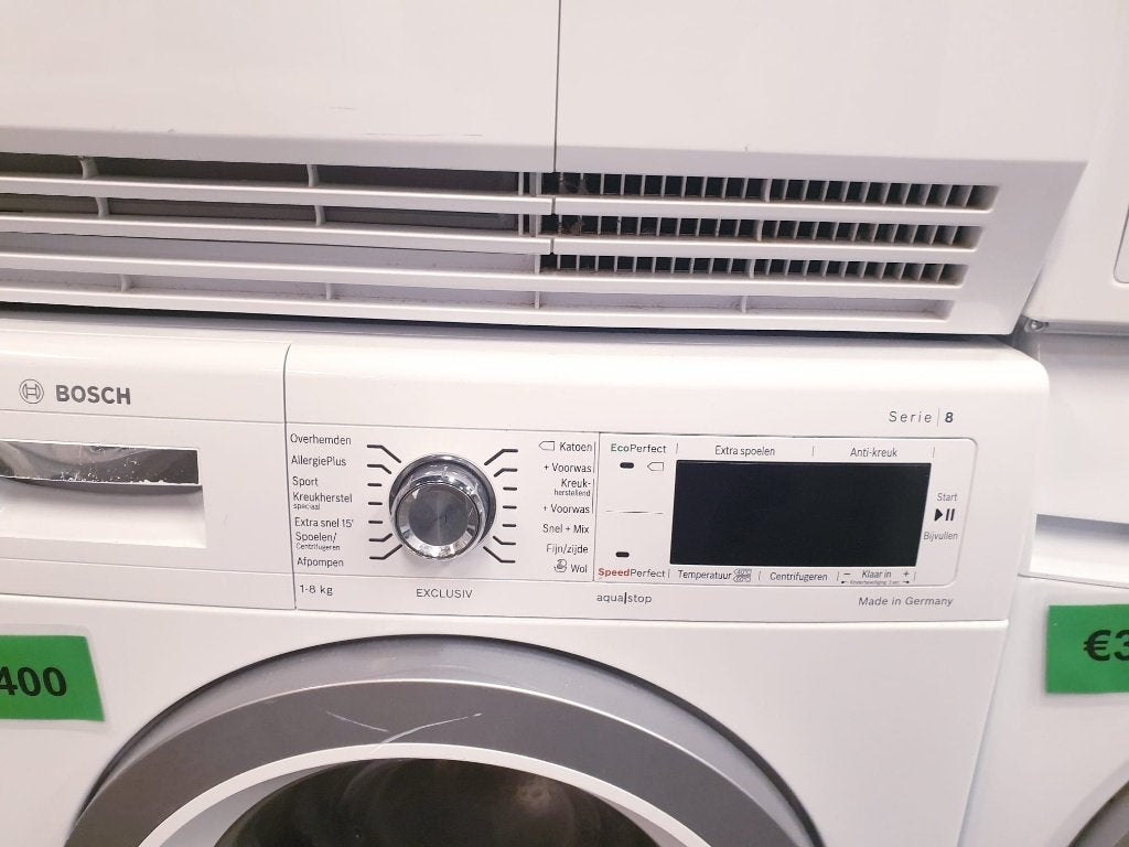 bosch wasmachine 8kg A+ inc 6 mnd garantie, Witgoed en Apparatuur, Ophalen, 1200 tot 1600 toeren, 8 tot 10 kg, Zo goed als nieuw