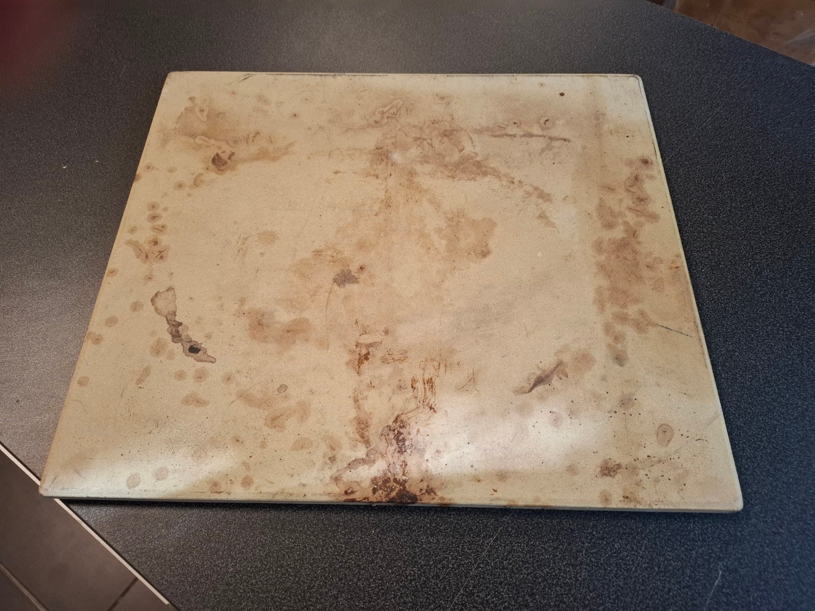Pizzasteen 41x36 cm voor oven of BBQ - gratis af te halen, Ophalen, Gebruikt